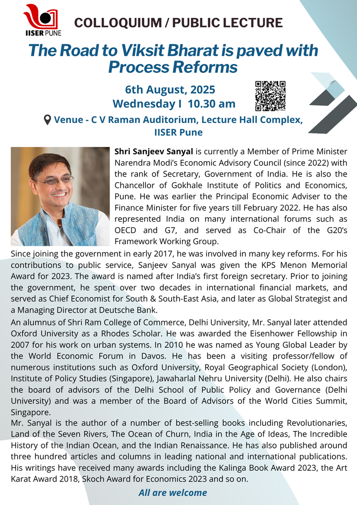 Colloquium / Public Lecture flyer