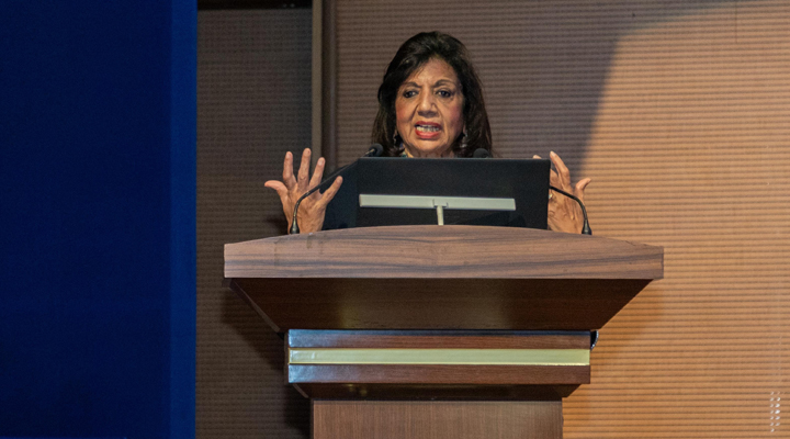 Image where talk is given by Ms. Mazumdar-Shaw