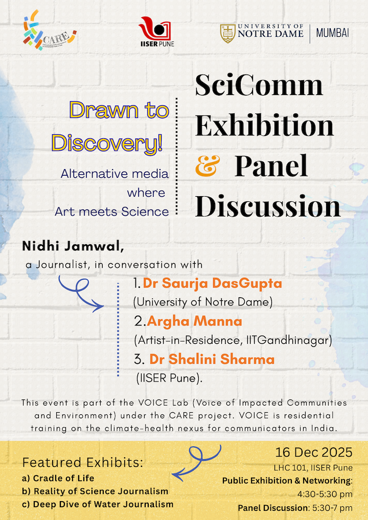 Flyer showing the details of the event given in the text