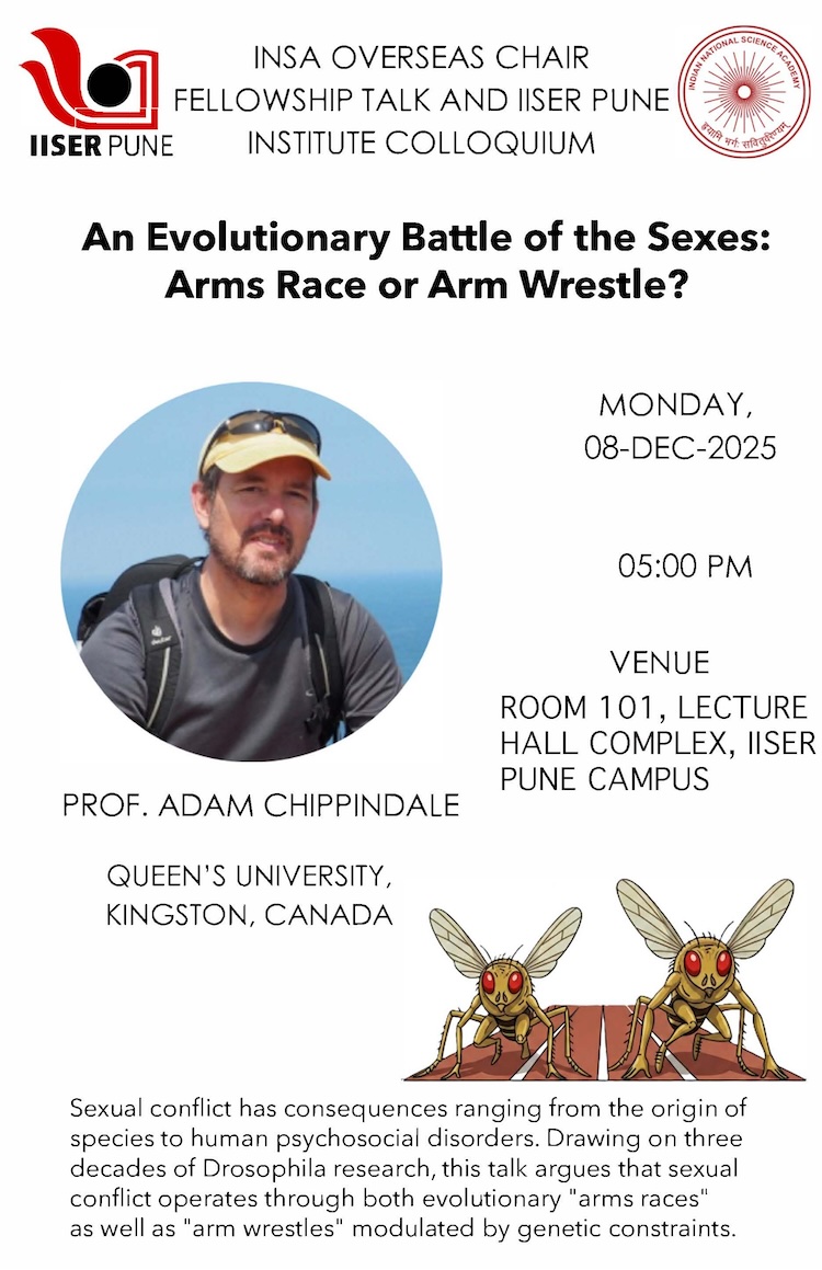 flyer on the topic with photo of the speaker